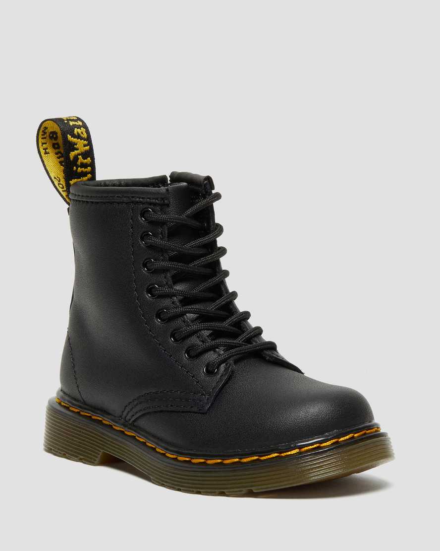 Botas infantil de cuero con cordones