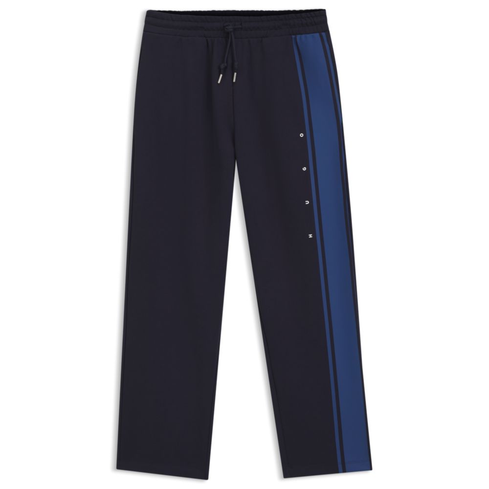 Pantalón deportivo de algodón de corte amplio a rayas