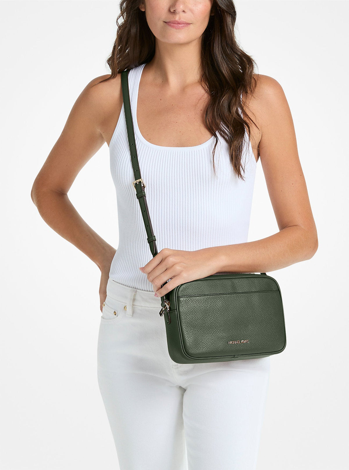 Bolso cruzado de cuero