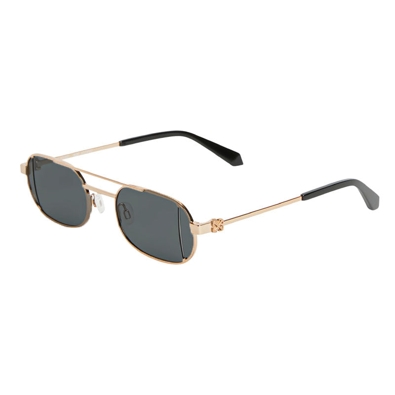 Gafas color gris y dorado