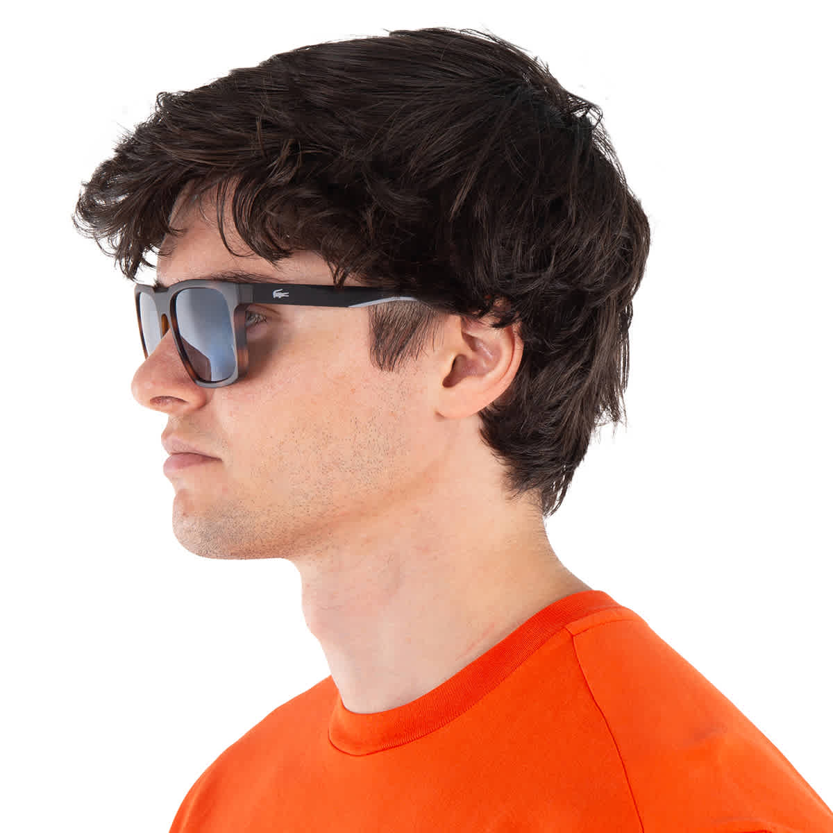 Gafas de sol de hombre de montura cuadrada color gris oscuro