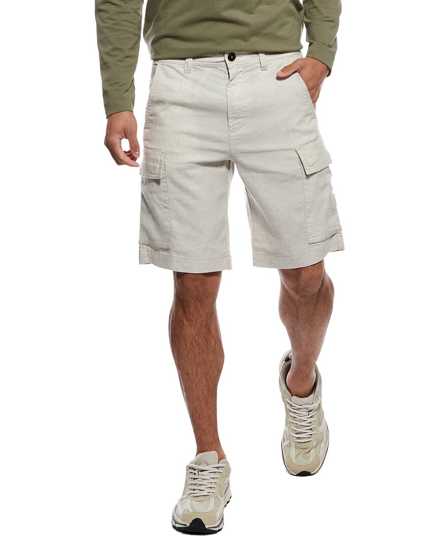 BOSS Hugo Boss Sisla Pantaloneta Cargo Mezcla de Lino