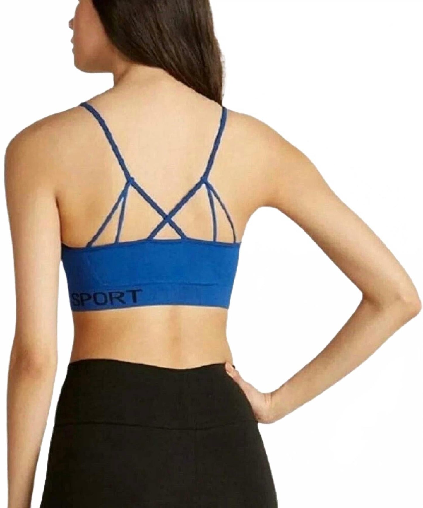 Top deportivo color azul