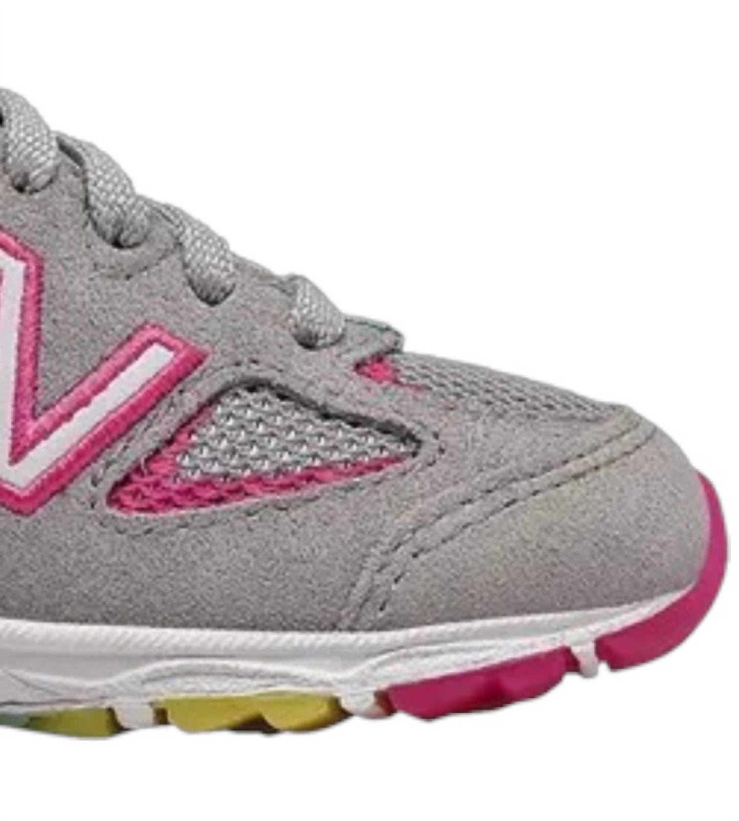 Tenis para niña color gris y multicolor