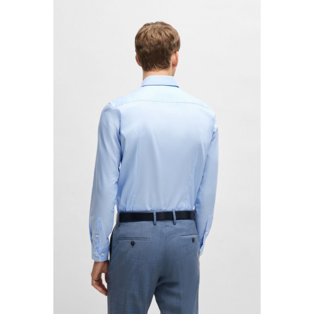 Camisa de algodón de corte ajustado
