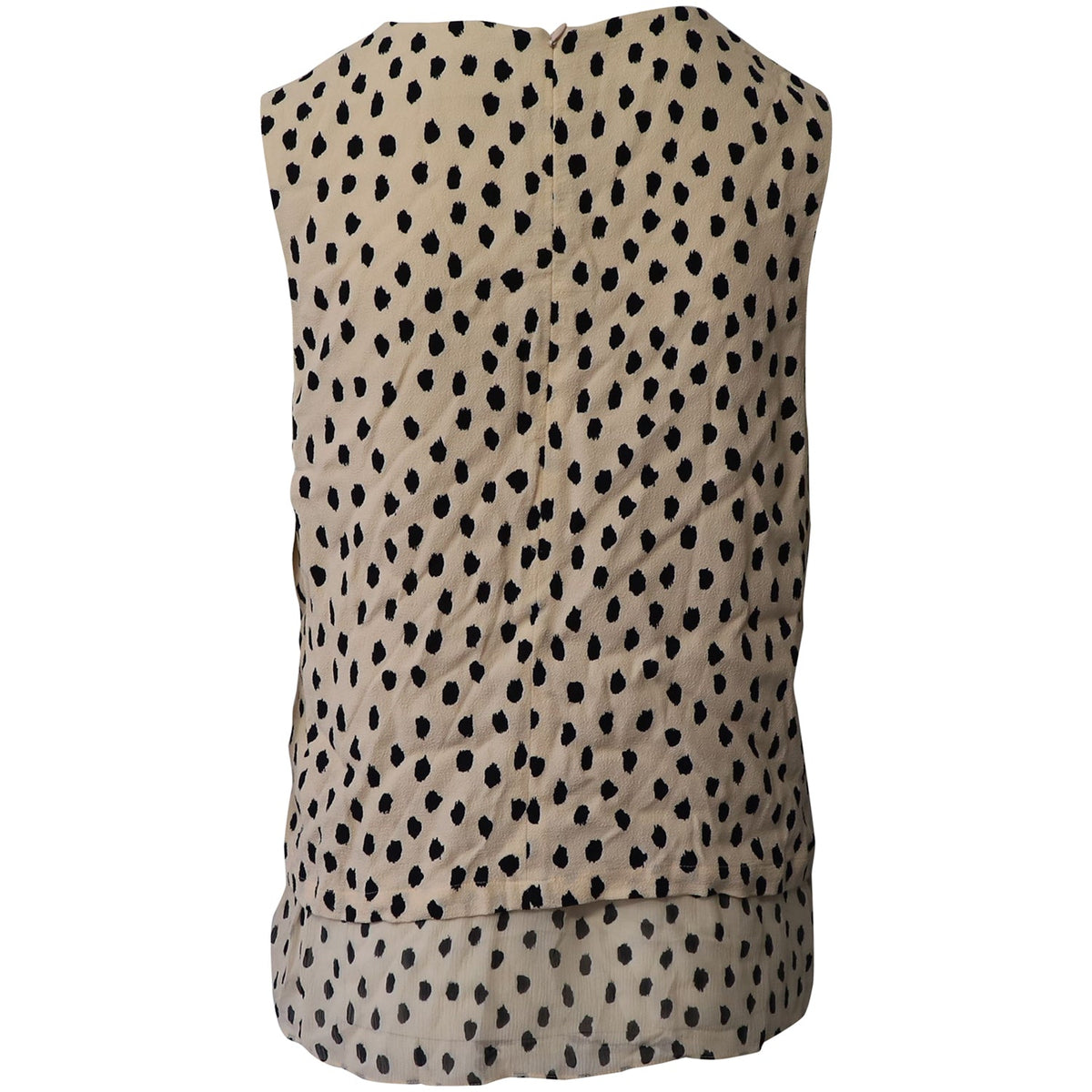 Top sin mangas color crema