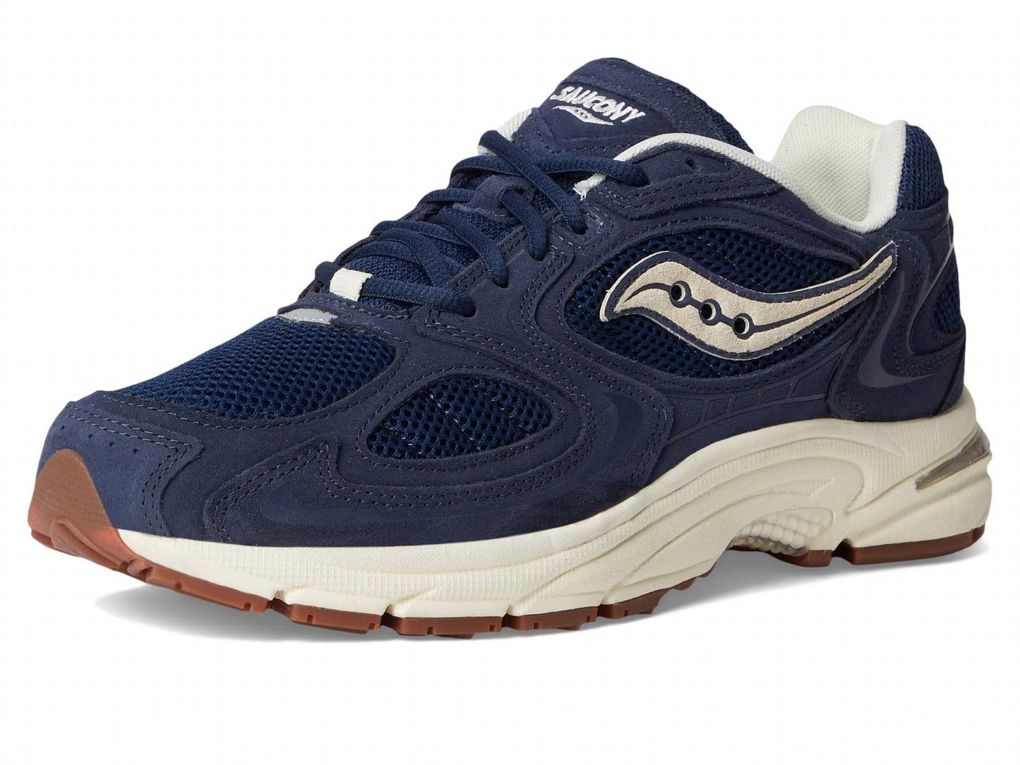 Tenis de hombre color azul marino y blanco
