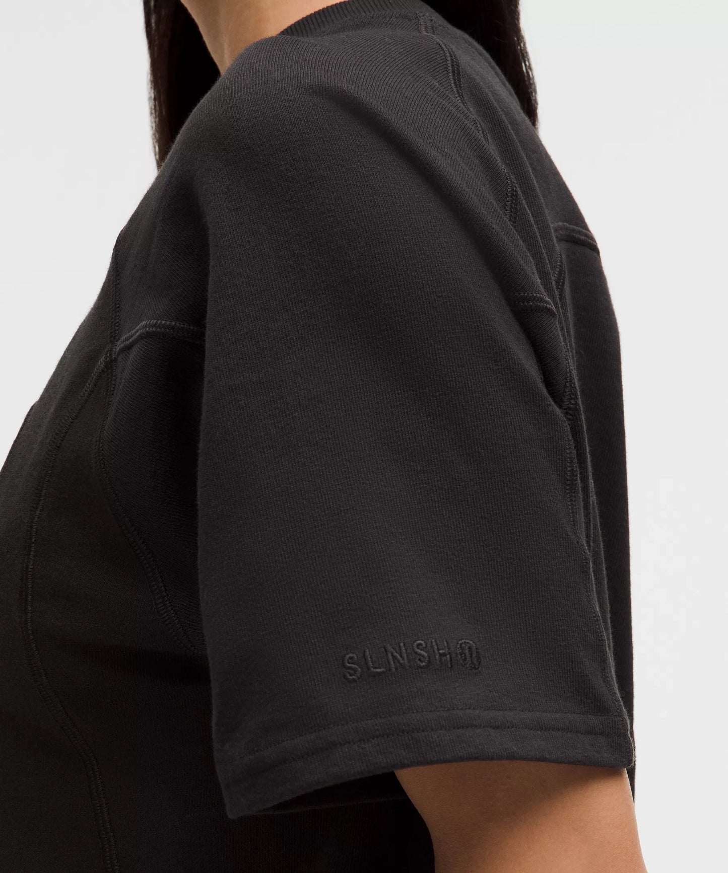 Camiseta de mujer de algodón de corte amplio