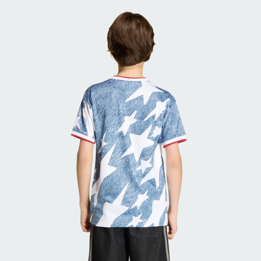 Camiseta infantil de mezclilla con estampado
