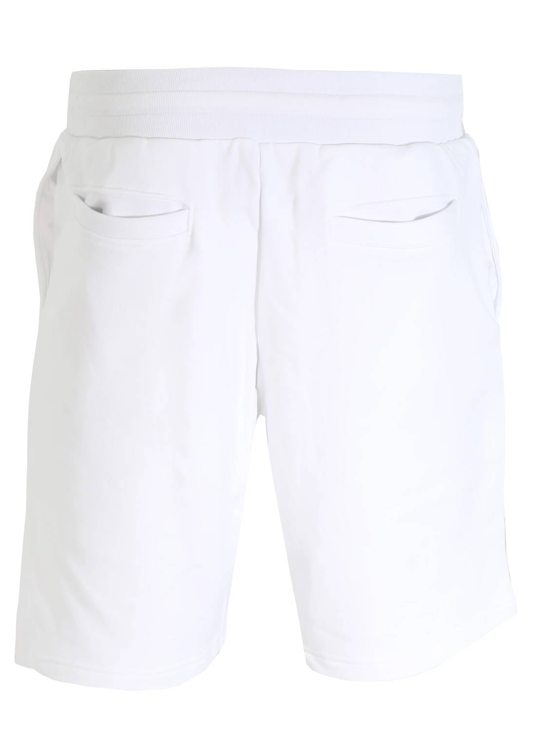 Short de hombre de algodón color blanco