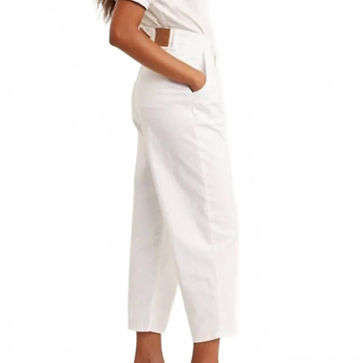 Pantalón de mujer color blanco