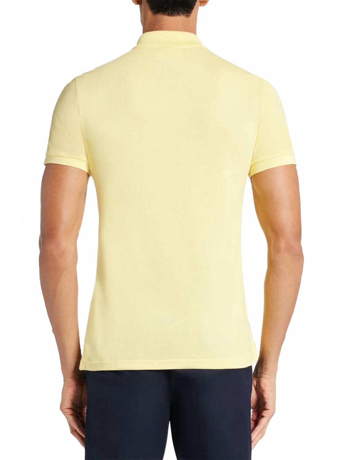 Polo de hombre de manga corta color amarillo