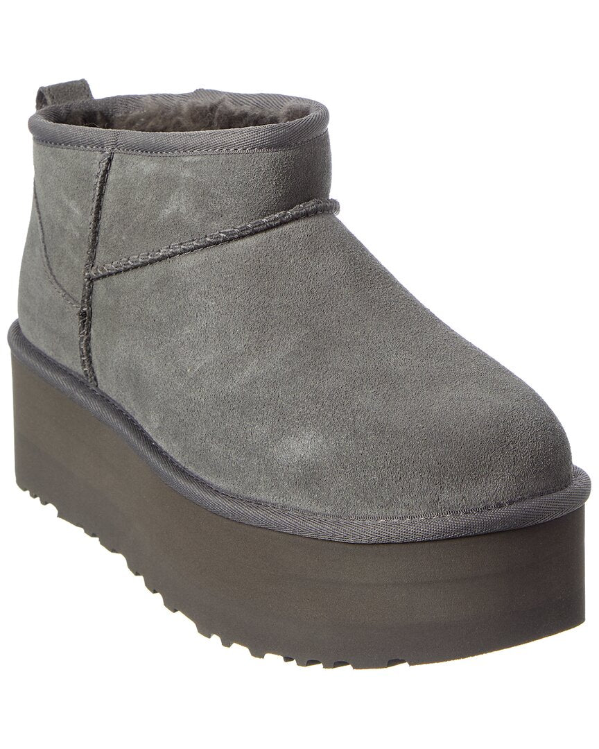 Botas de gamuza con plataforma