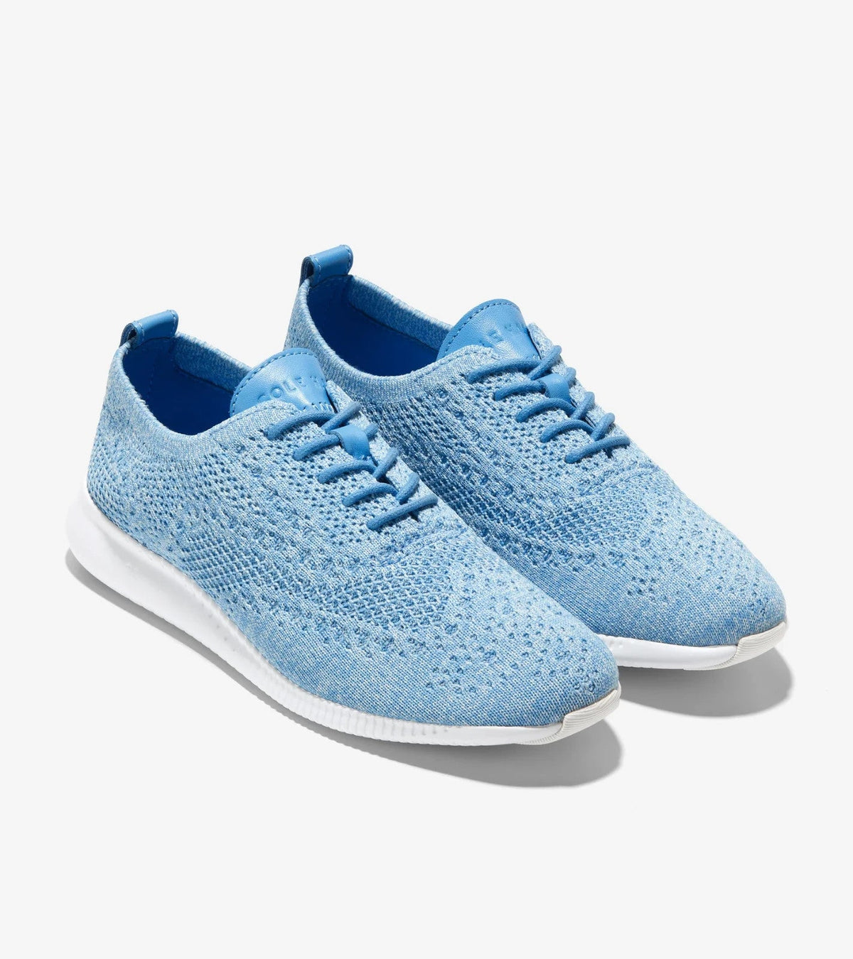 Zapatos de cordones de mujer color azul