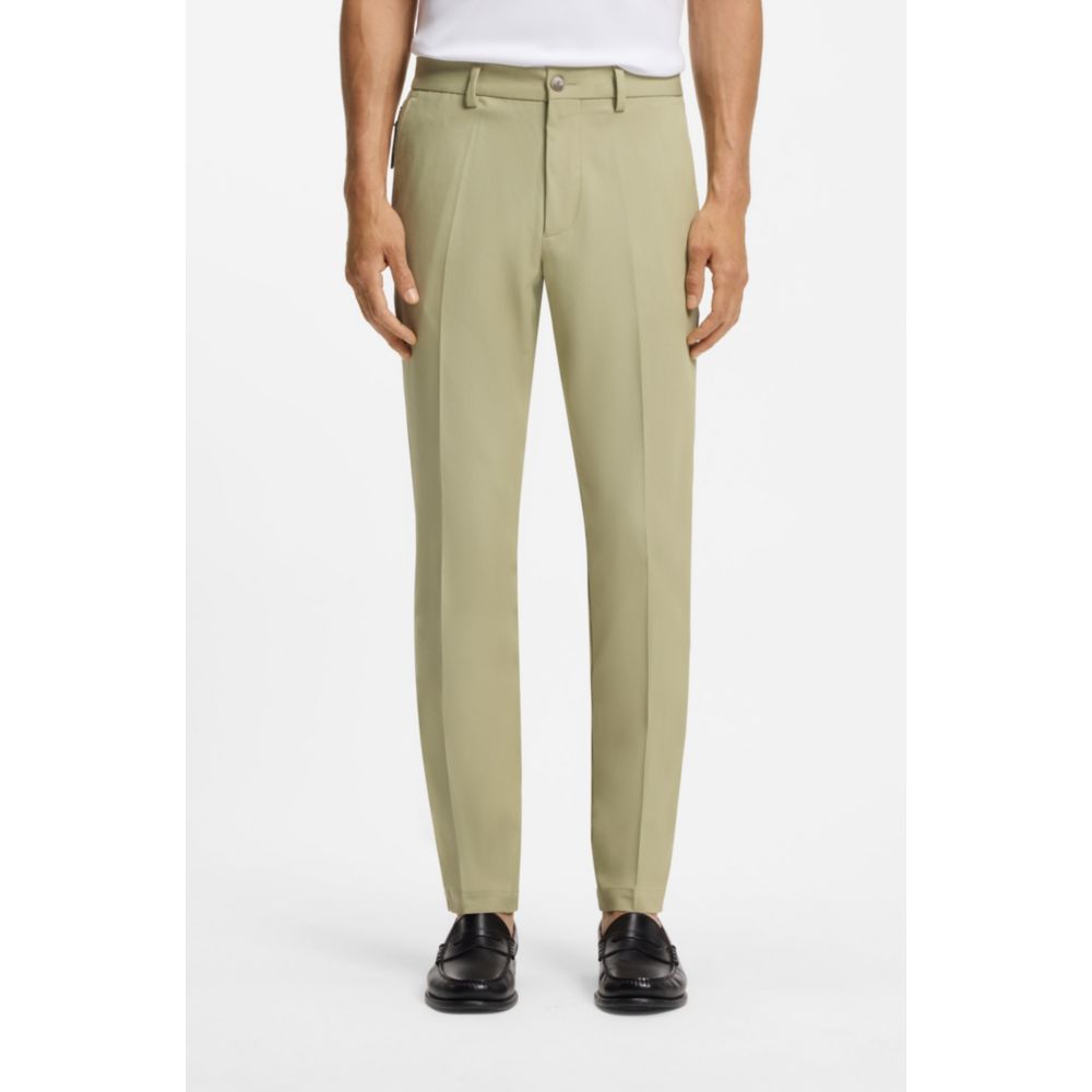 Pantalón de mezcla de algodón de corte ajustado