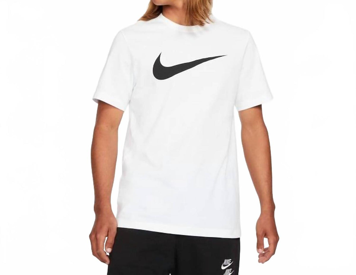 Camiseta de manga corta color negro y blanco