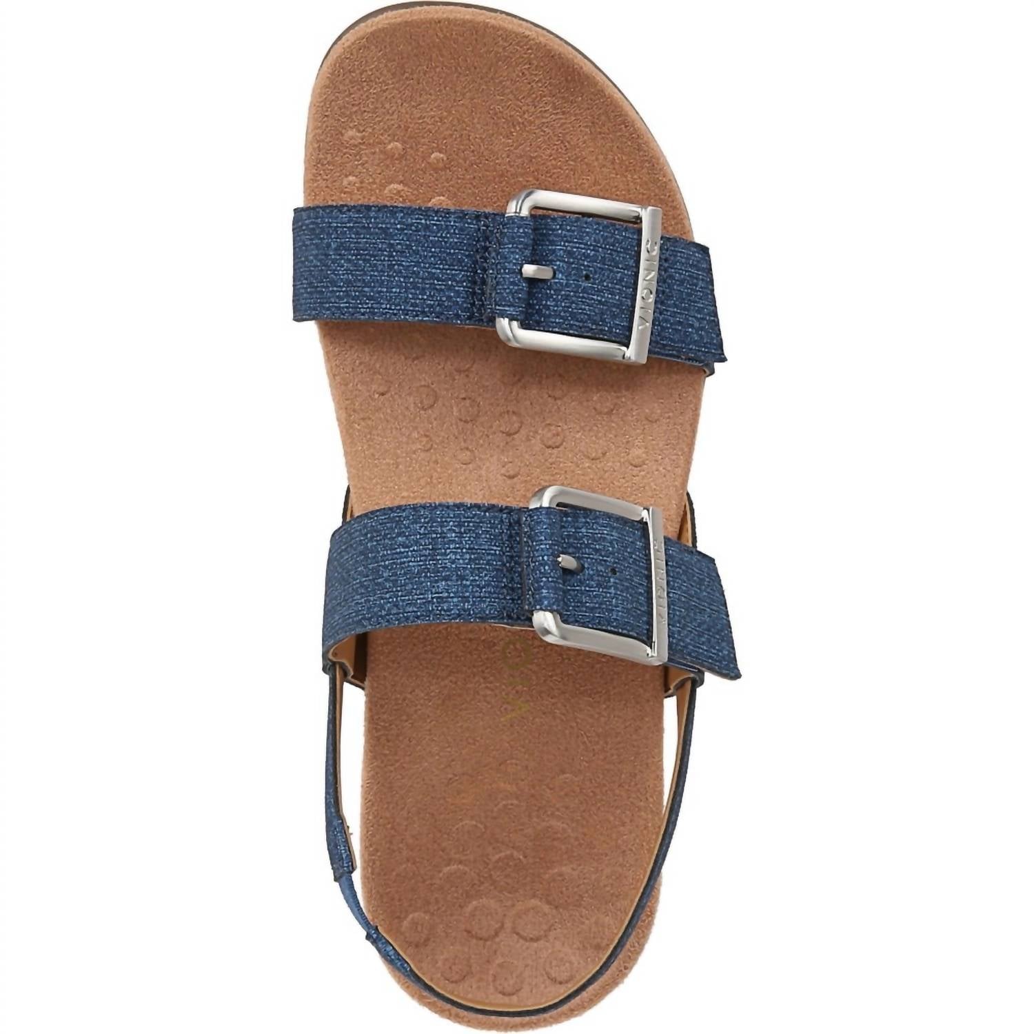 Sandalias de mujer color azul marino