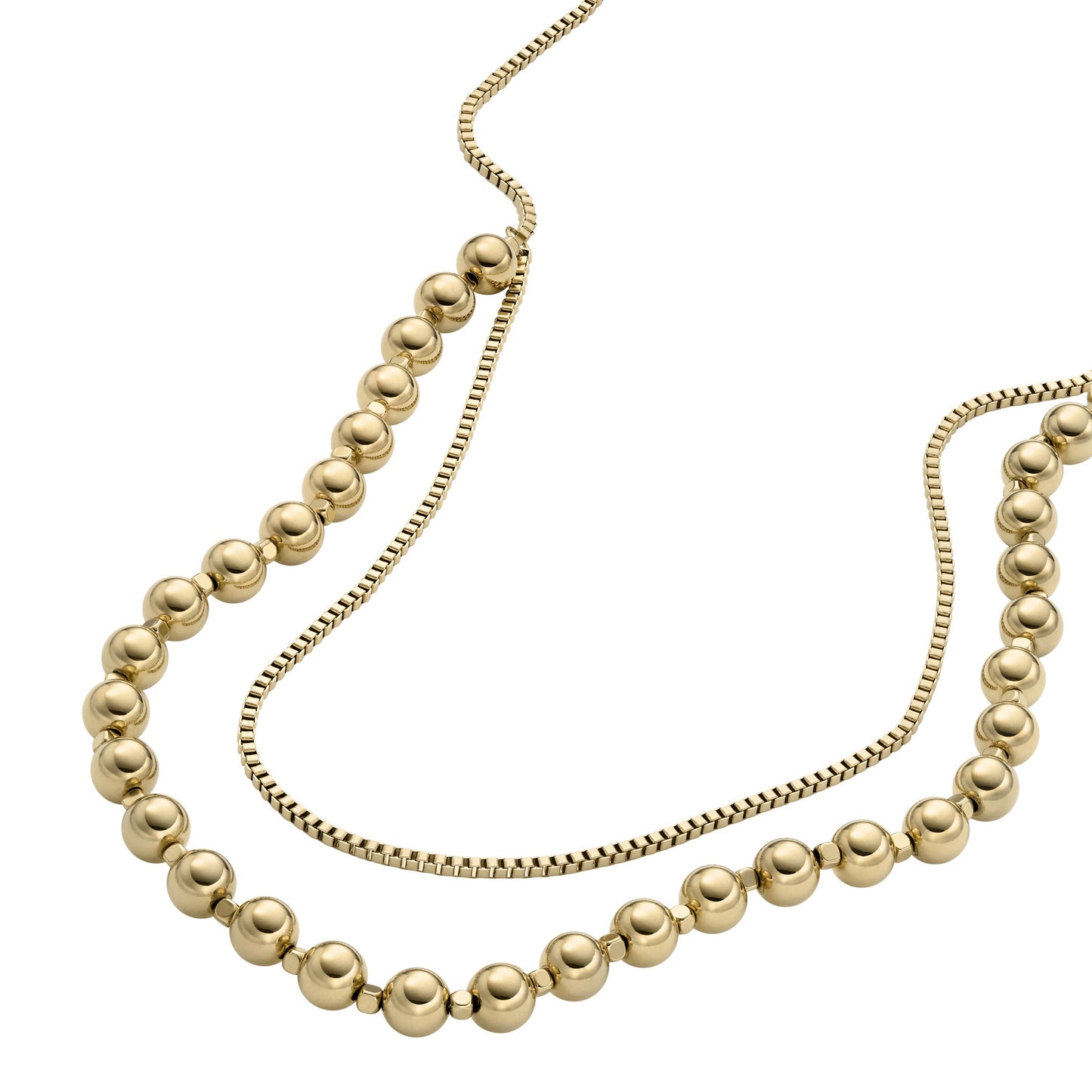 Collar de mujer de acero inoxidable color dorado