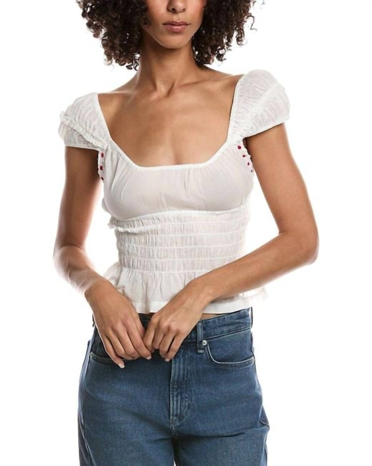 Top color blanco