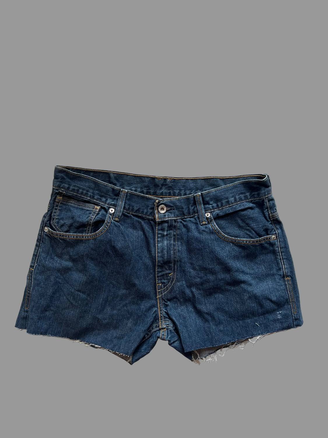 Short de mujer de mezclilla color azul oscuro