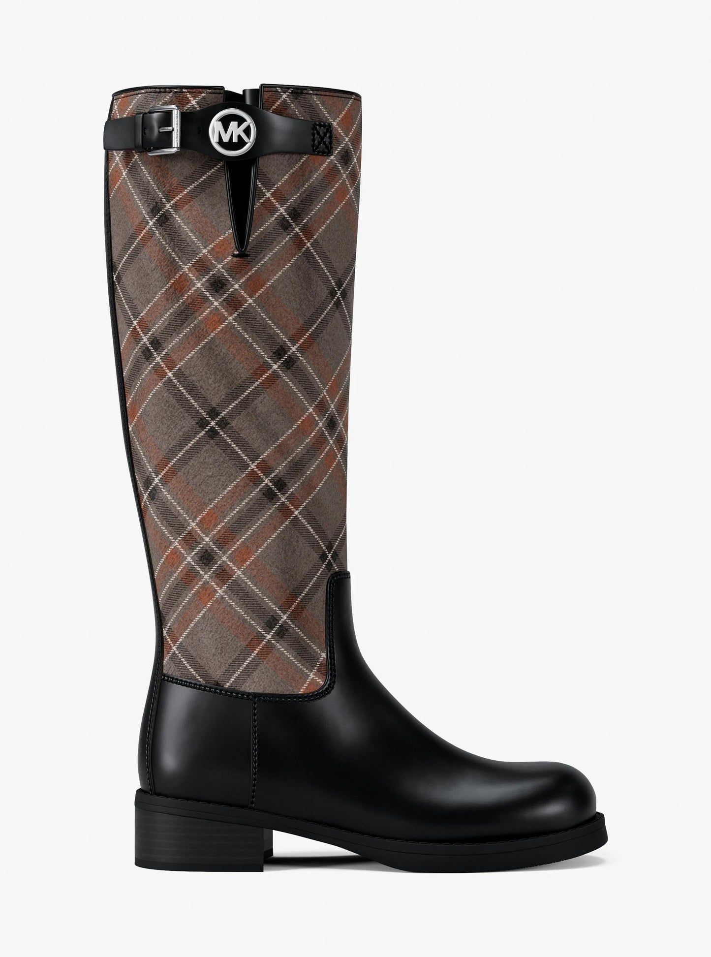 Botas de mezcla de lana a cuadros