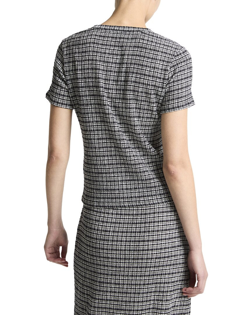 Top con cuello redondo