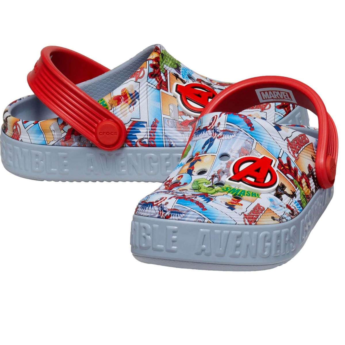 Zuecos infantil color azul y gris