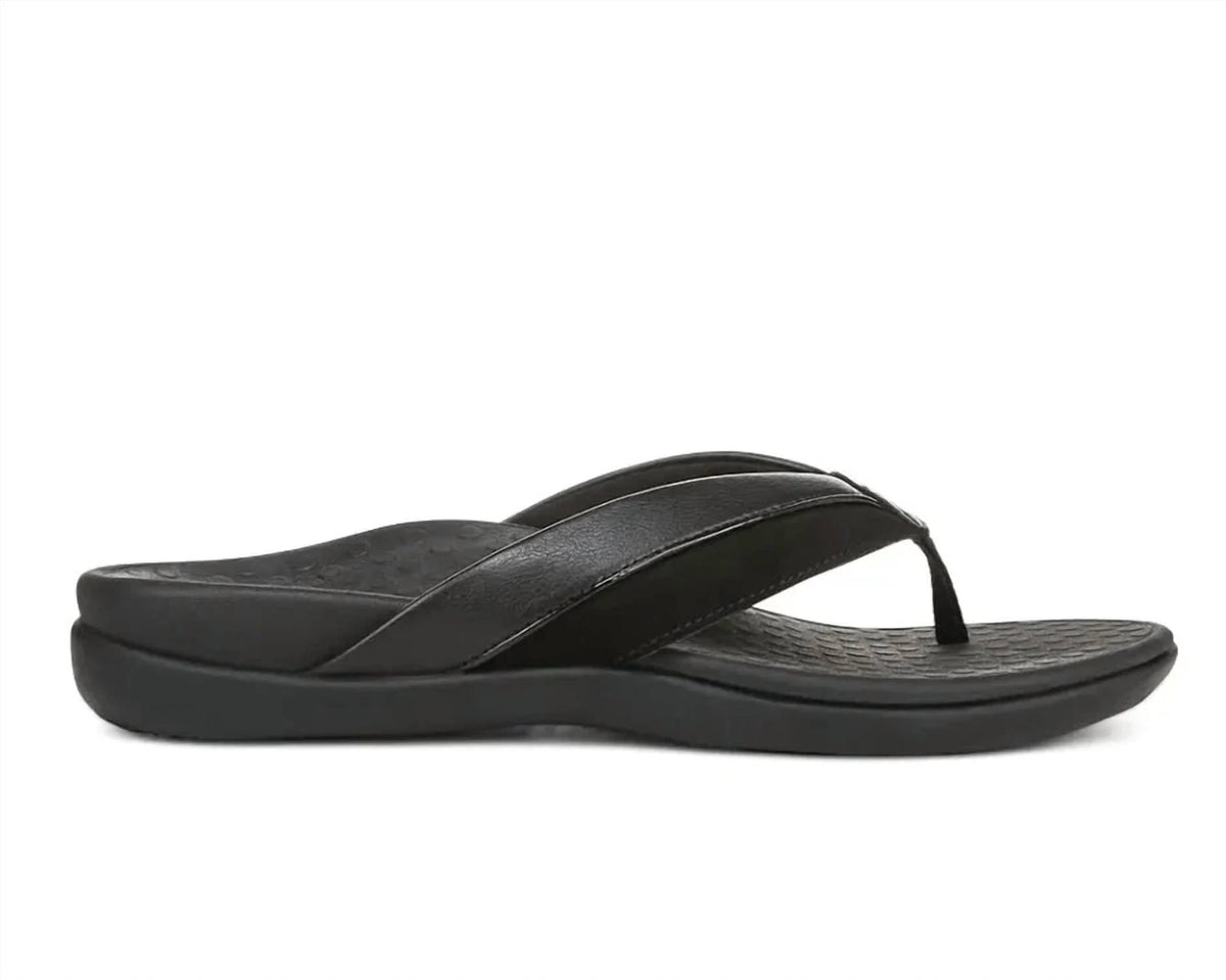 Chanclas de mujer de gamuza color negro