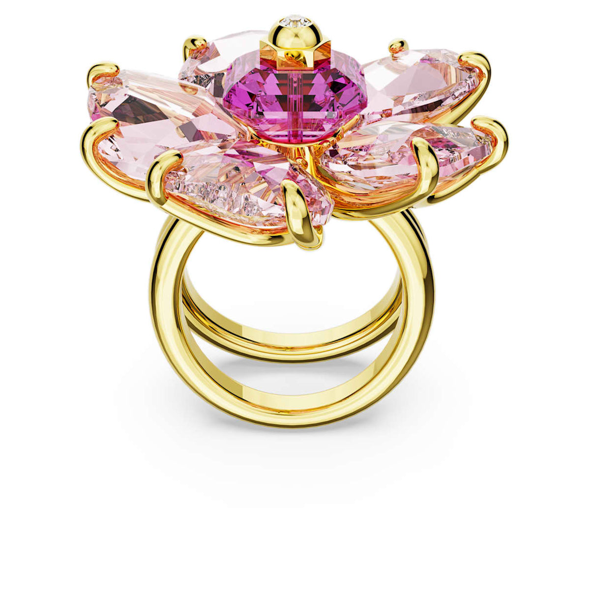 Anillo color rosado y dorado