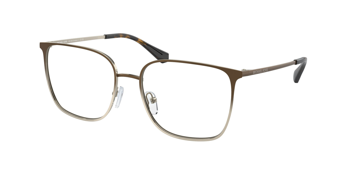 Montura para gafas de mujer 54 mm color dorado