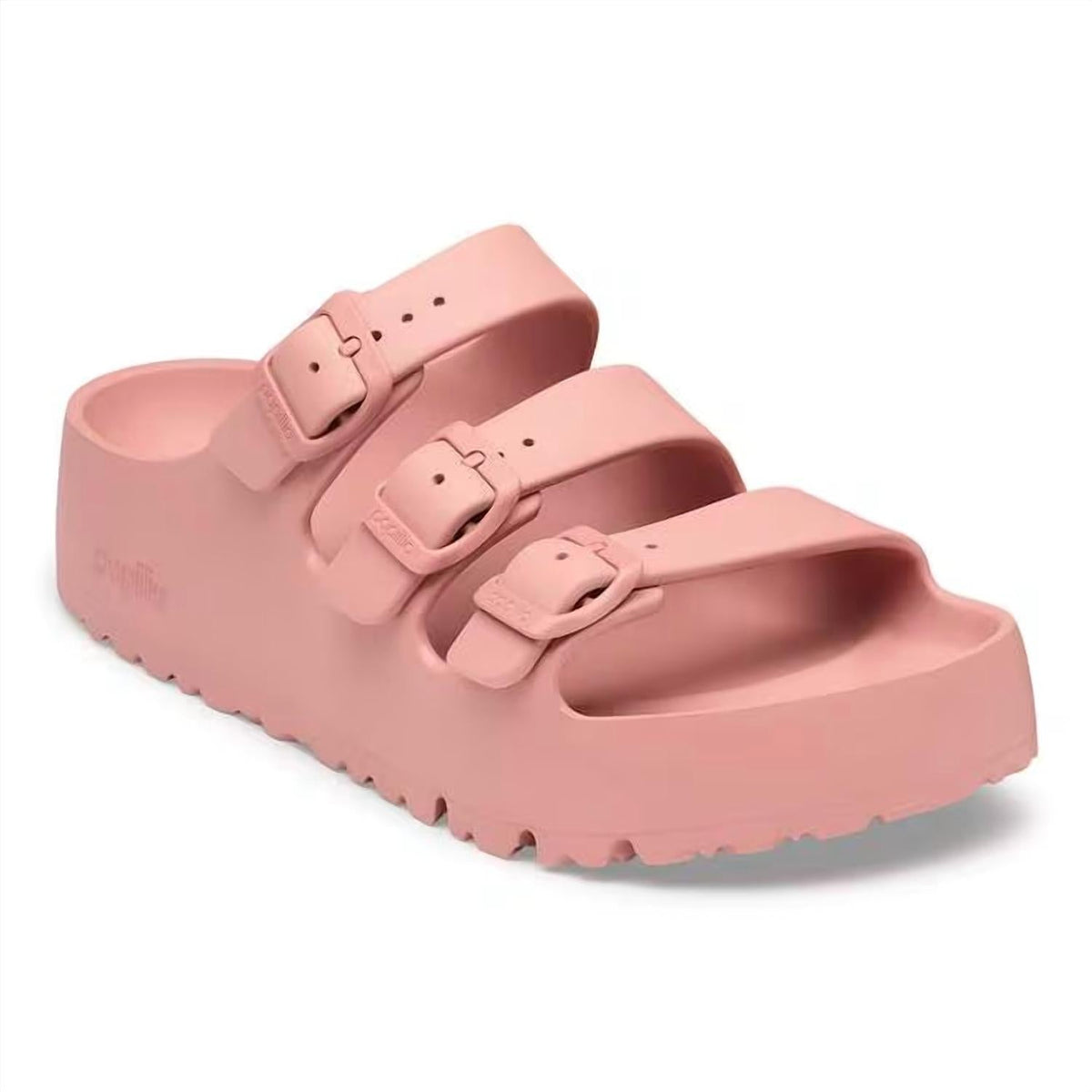 Sandalias de mujer con plataforma color rosado
