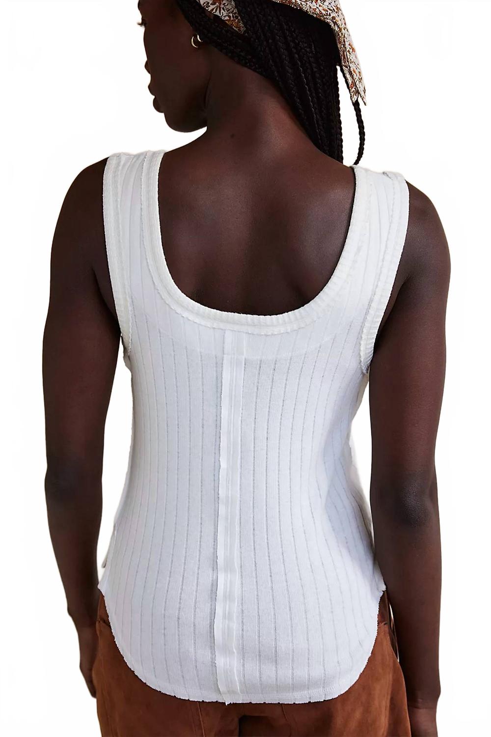 Camiseta sin mangas color blanco