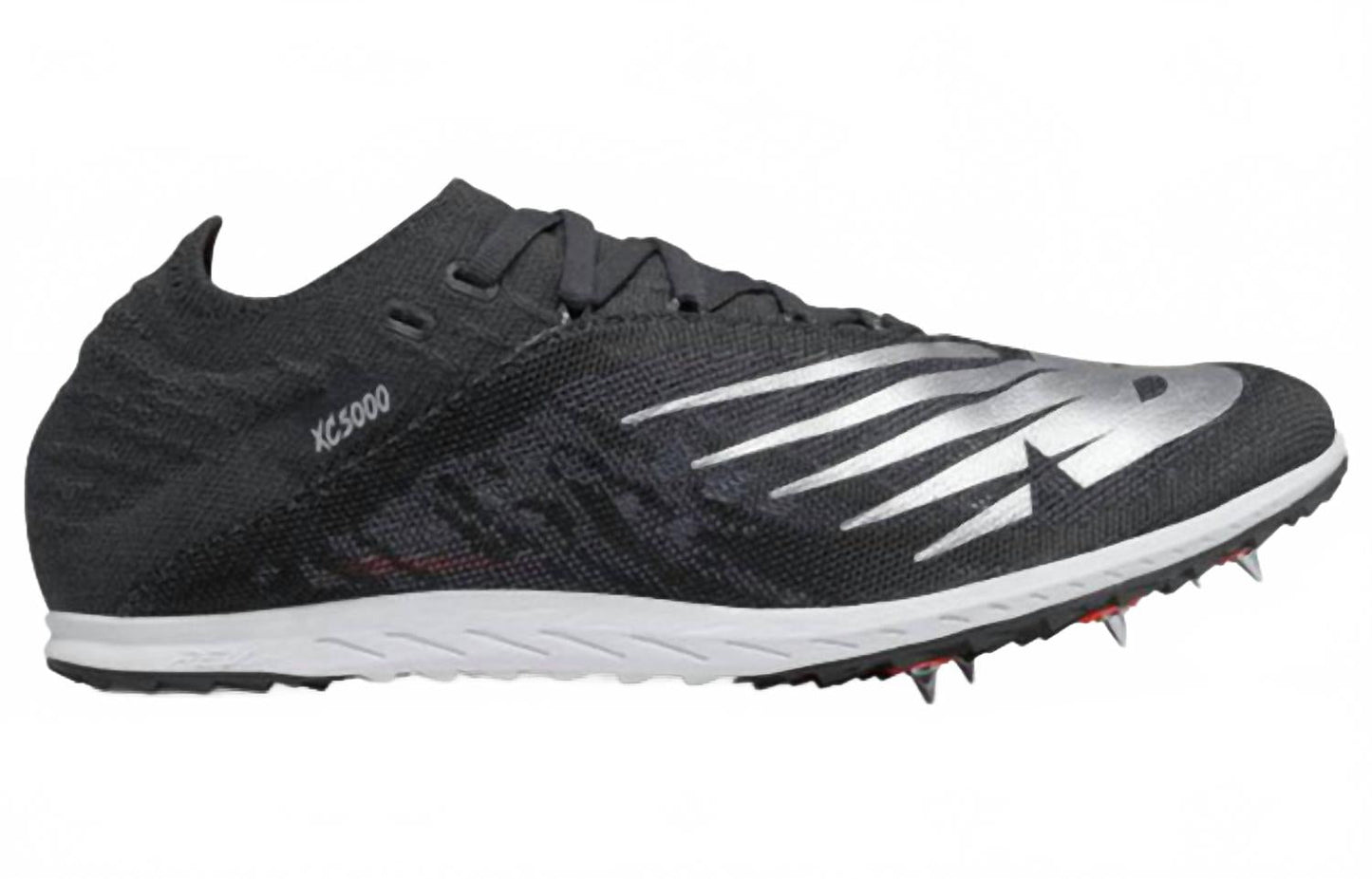 Zapatillas con clavos de hombre color negro y plateado