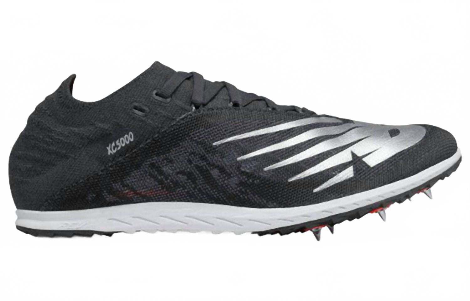 Zapatillas con clavos de hombre color negro y plateado