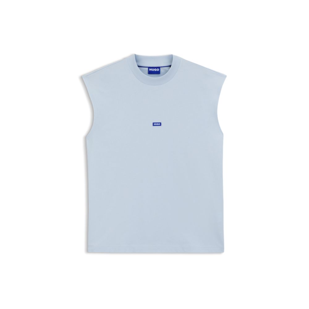 Camiseta de algodón sin mangas