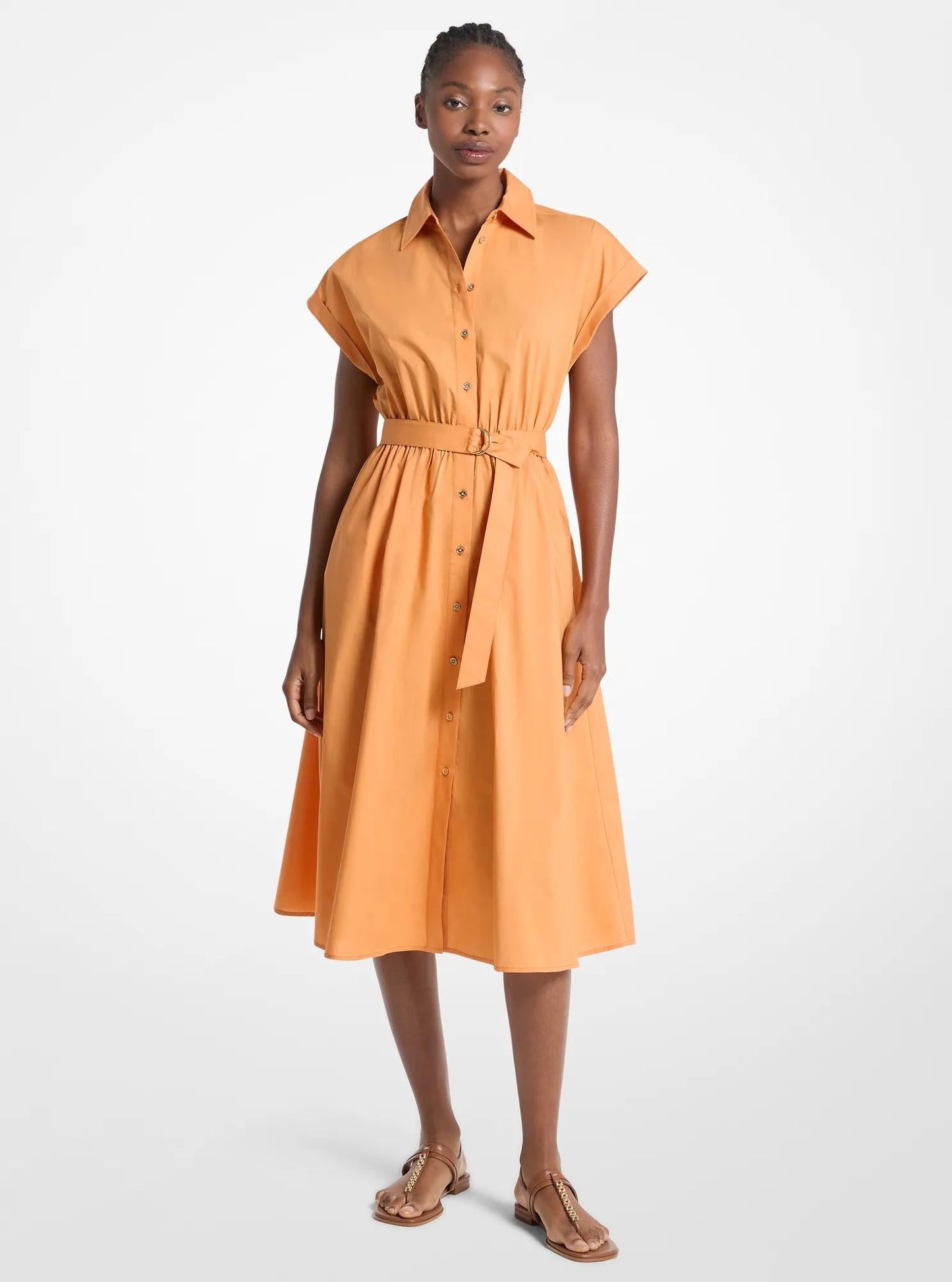 Vestido de algodón midi