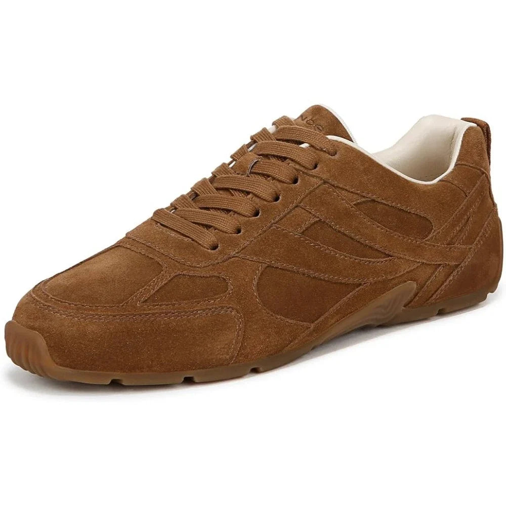 Tenis de gamuza color café