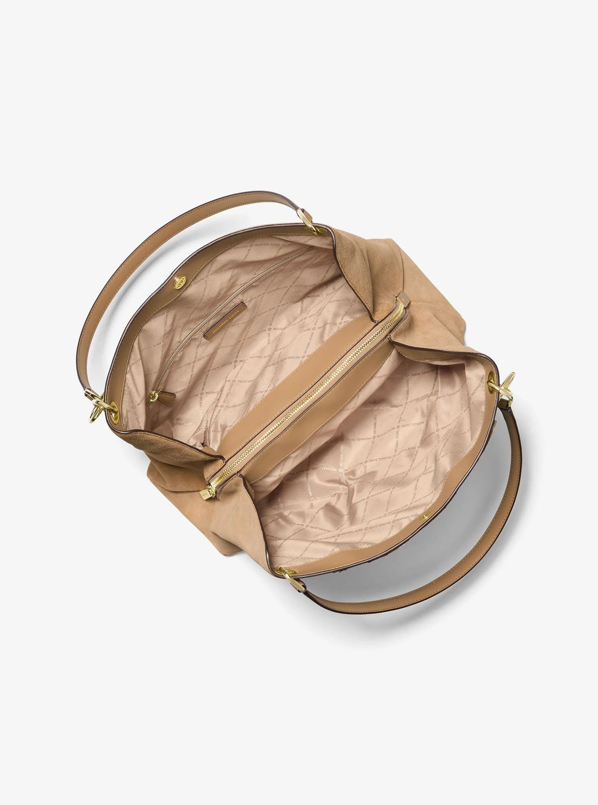 Bolso de hombro de gamuza