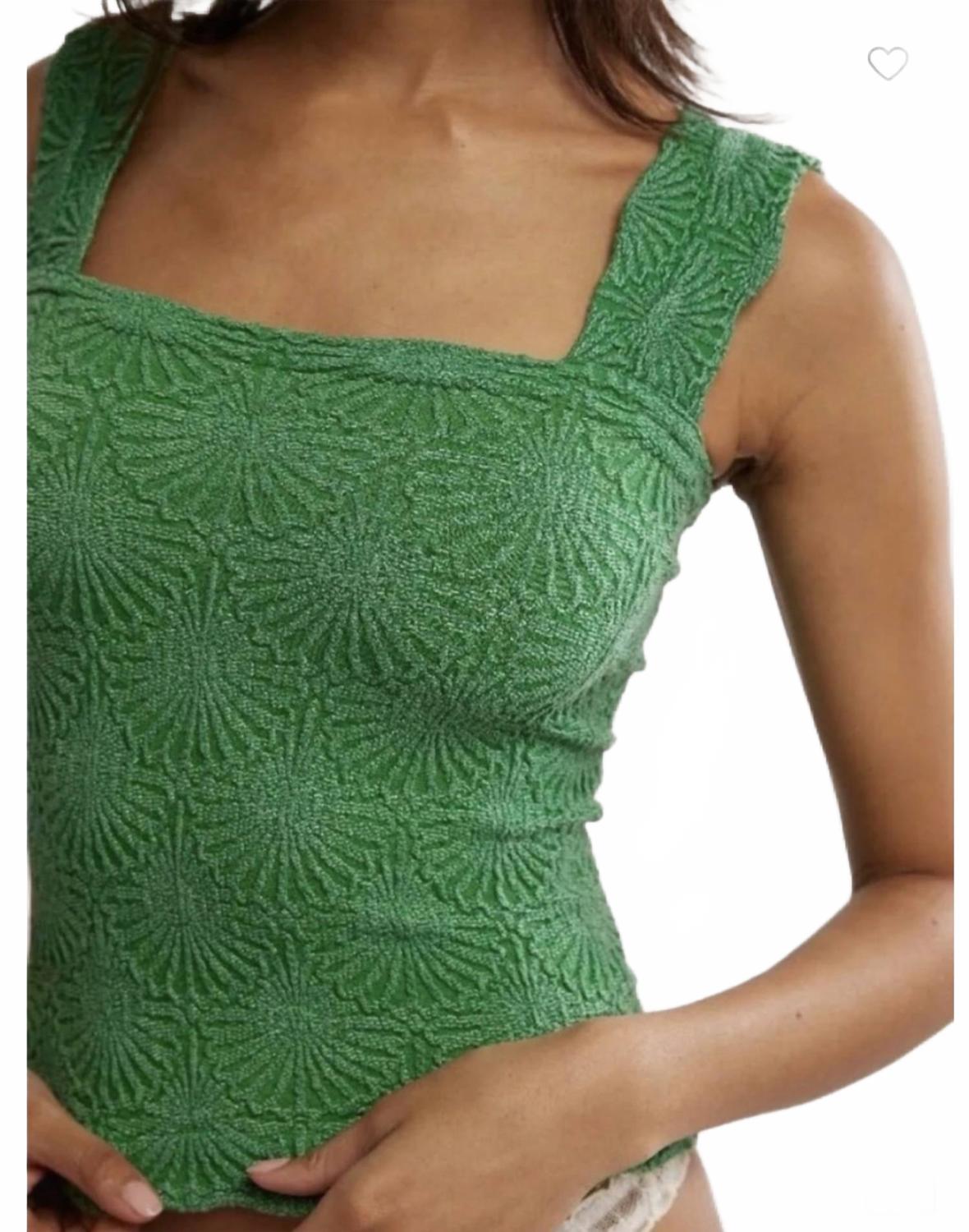 Camiseta sin mangas color verde