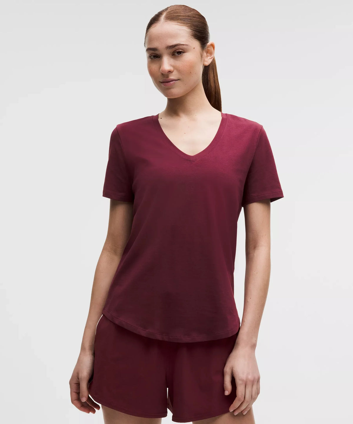 Camiseta con cuello en V