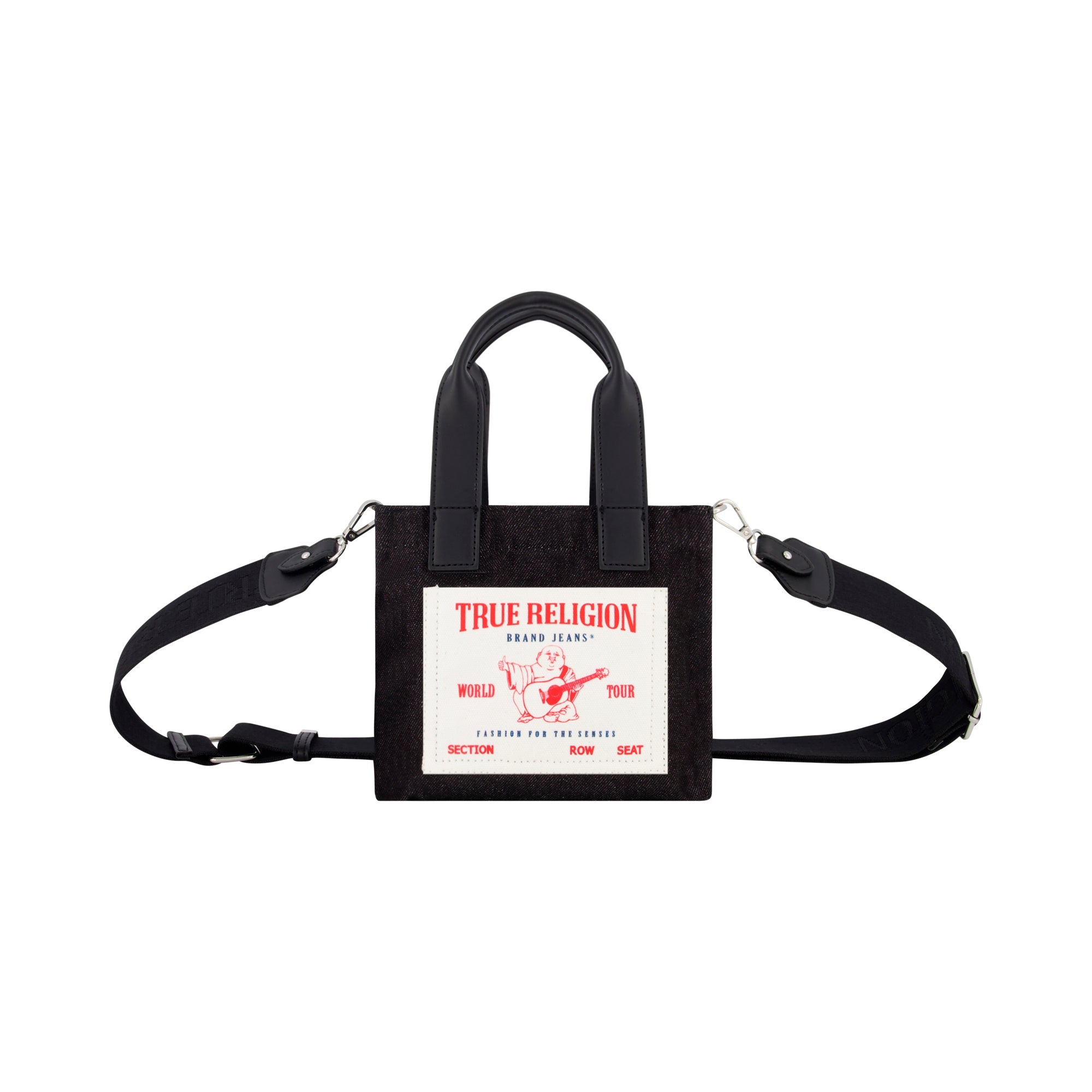 Bolso tote de mezclilla color negro