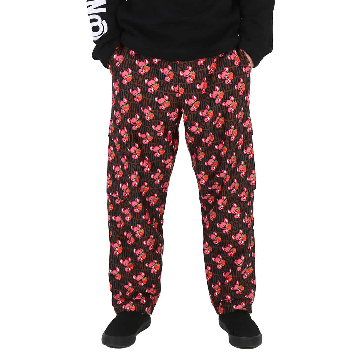 Pantalón de corte recto con estampado
