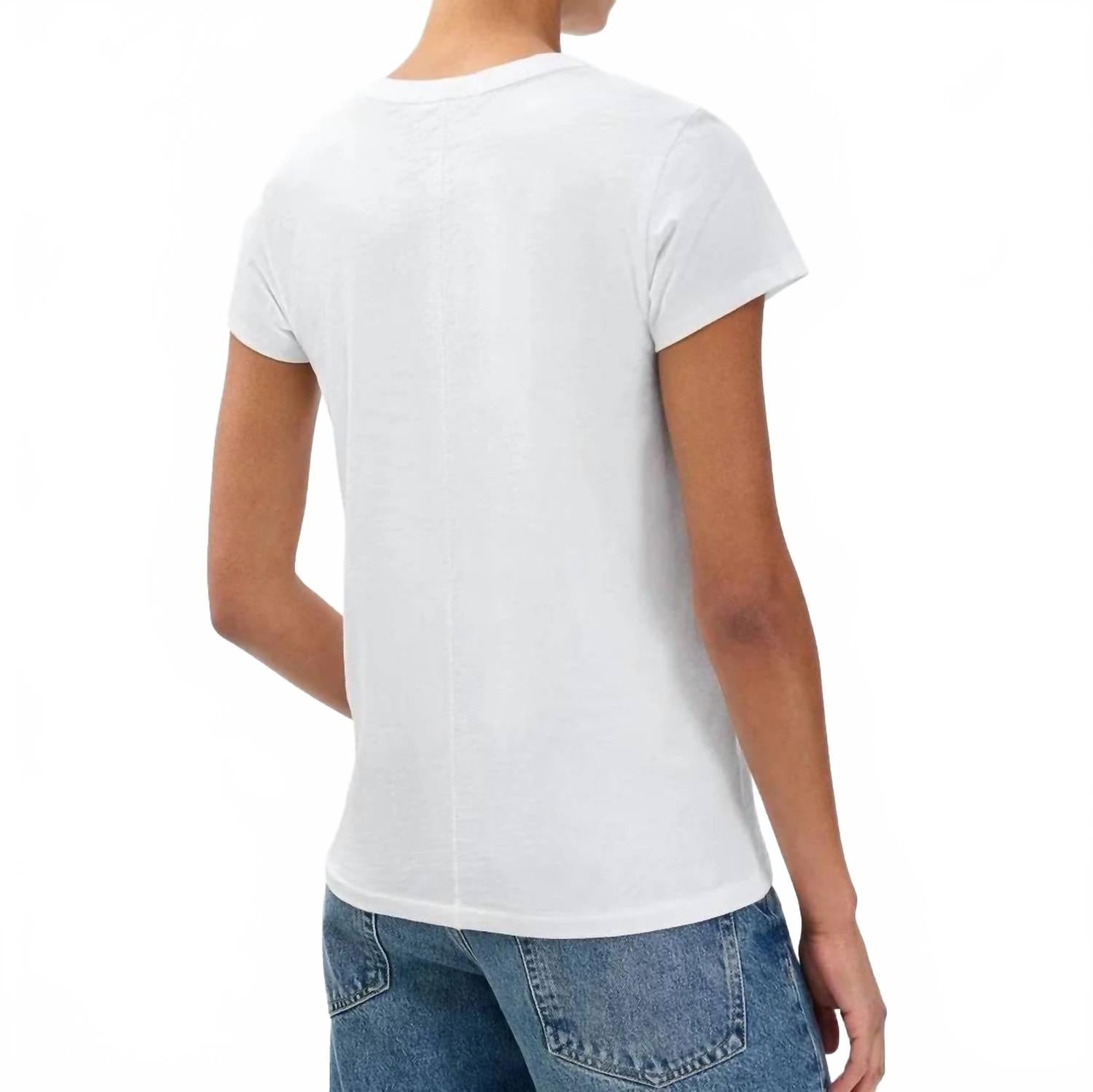 Camiseta con estampado color blanco