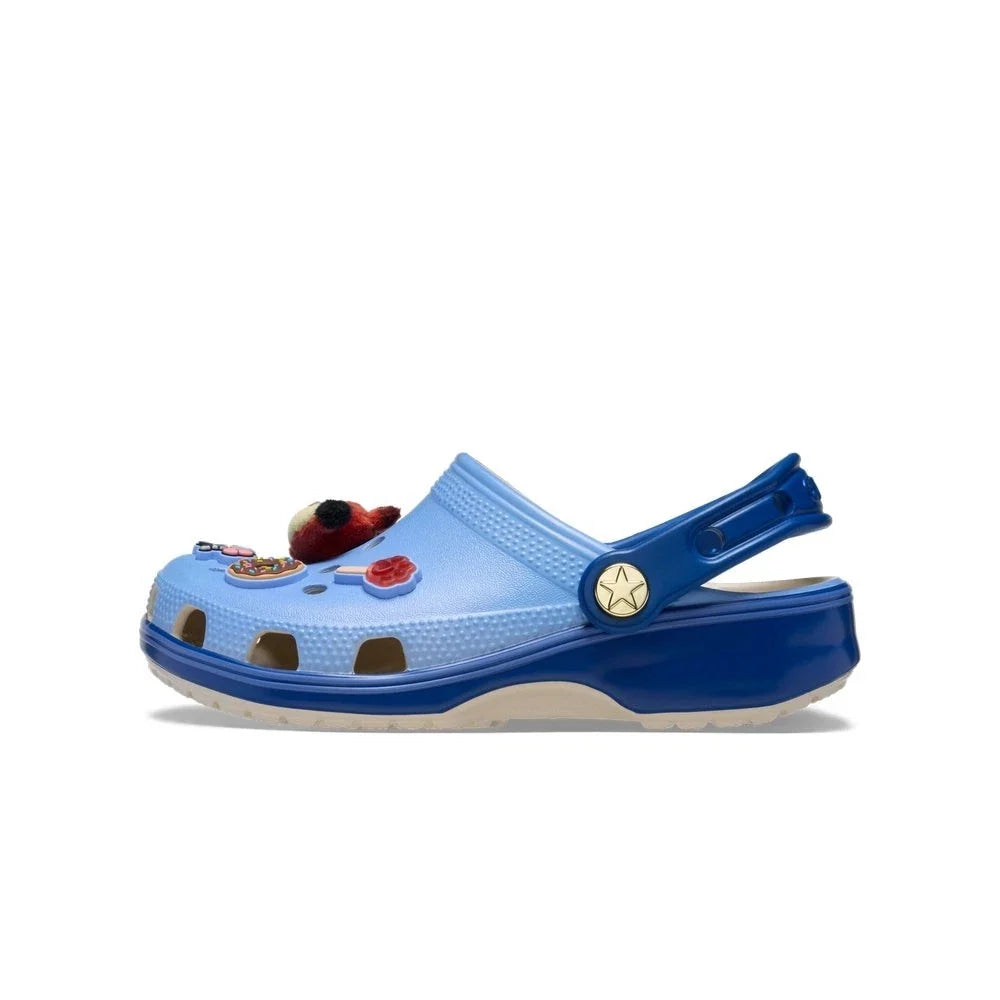 Zuecos infantil sin cordones color azul