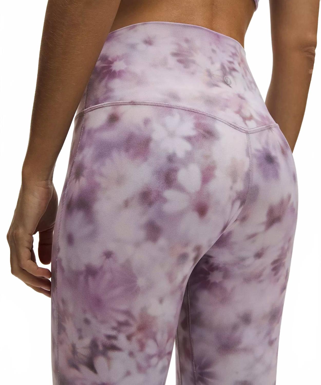Pantalón de tiro alto color violeta