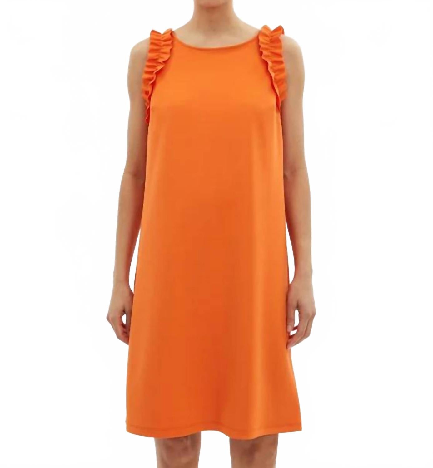 Vestido sin mangas color naranja