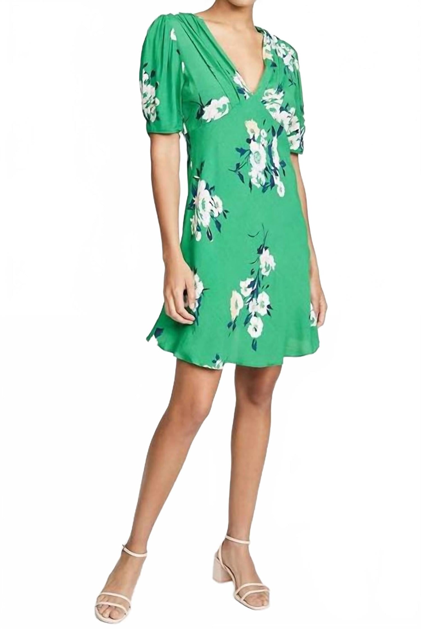Vestido corto color verde