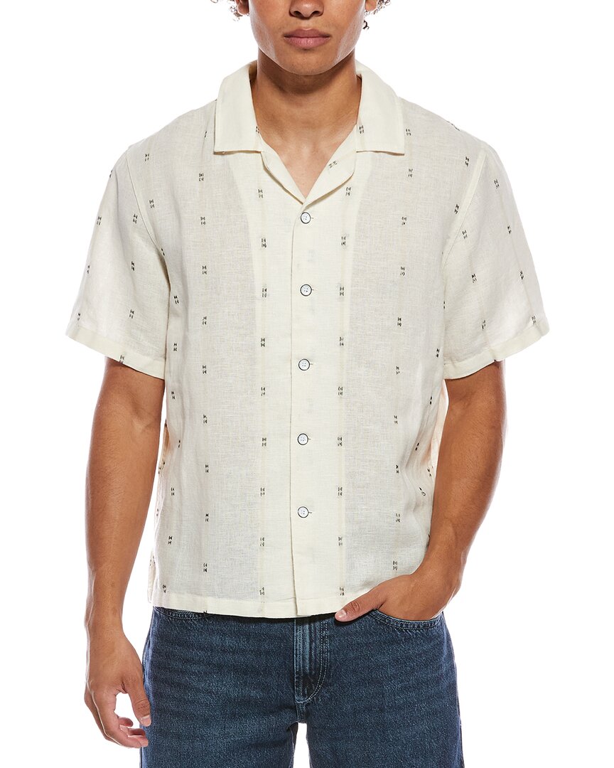 Camisa de mezcla de lino