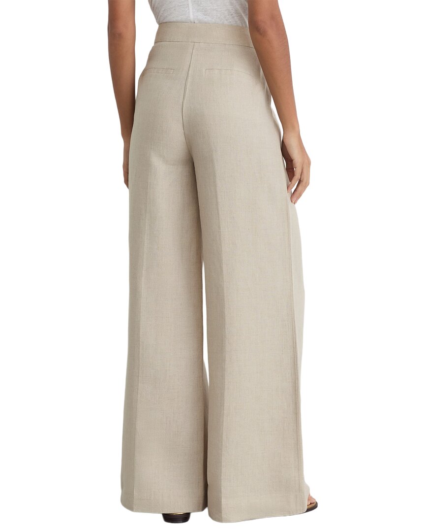 Pantalón de lino de pierna ancha