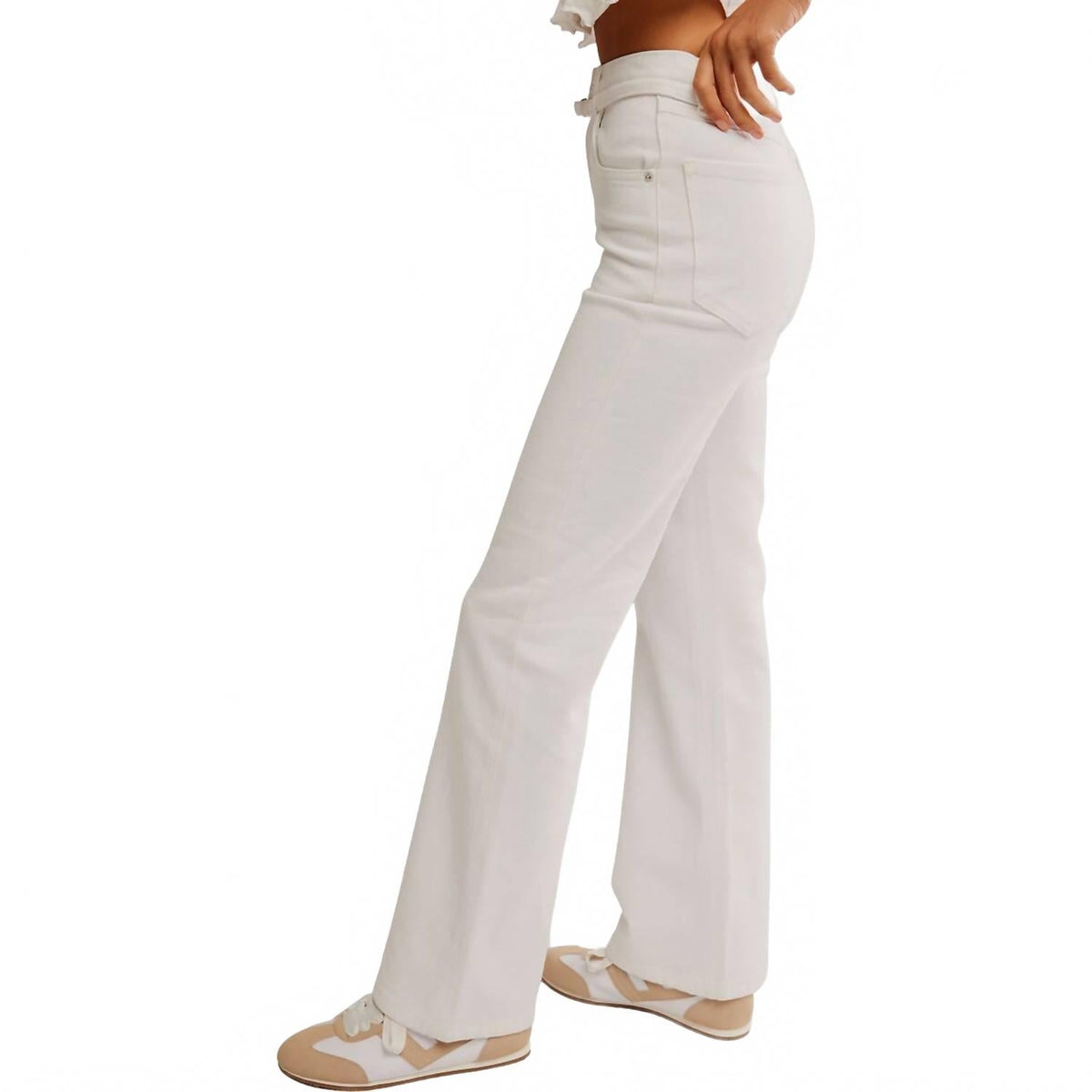 Jean color blanco